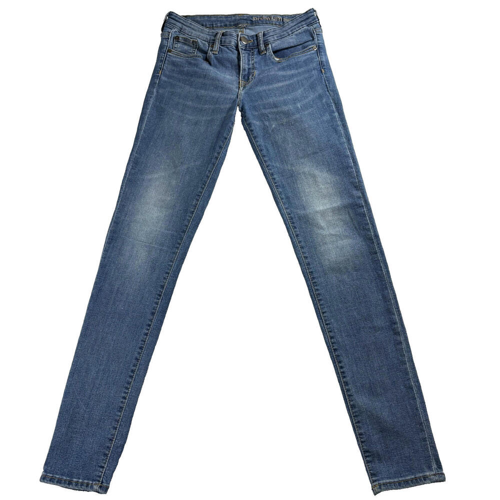 GAP Jeans Womens 29x30 Premium Super Skinny Stretch Denim Blue Casual Fit Comfy